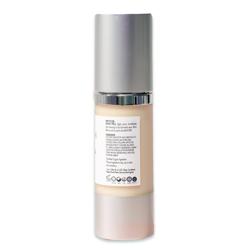 Glimmer Goddess Organic Resveratrol Instant Firming Serum - Visibly Smooths Fine Lines